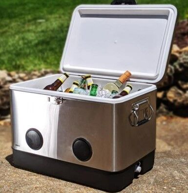 cooler with speakers